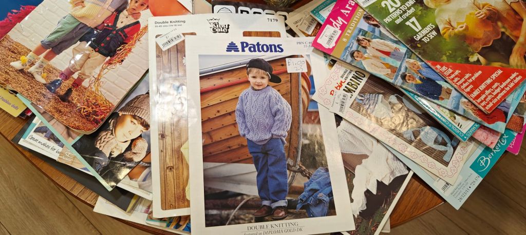 Old Pattern for kids Double Knitted jumper