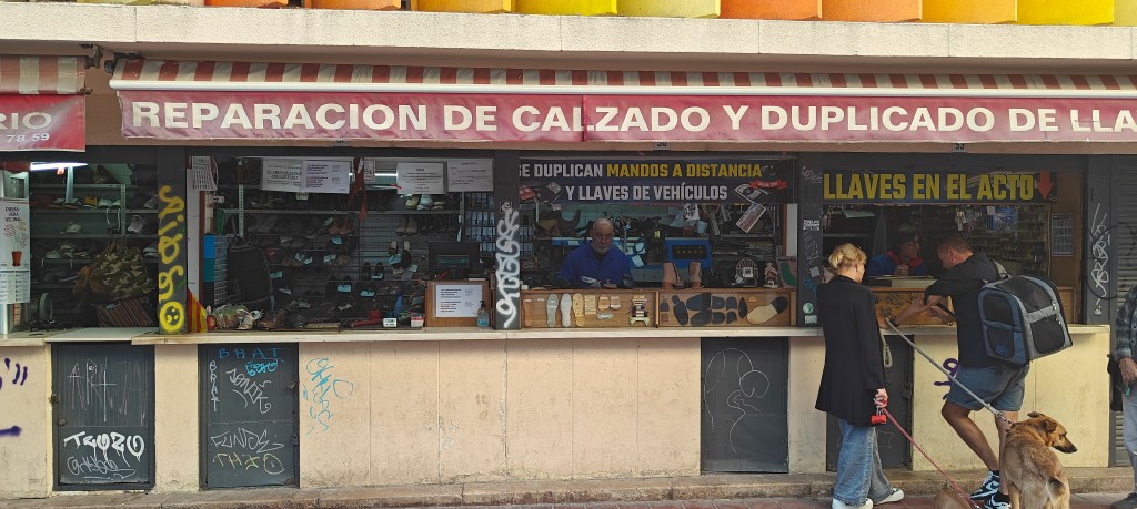front of Zapa-terios shoe shop in valencia spain